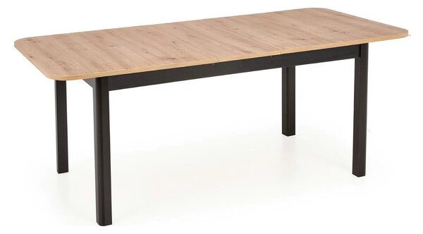 Masa extensibila FLORIAN, stejar artisan/negru, PAL furniruit, 160/228