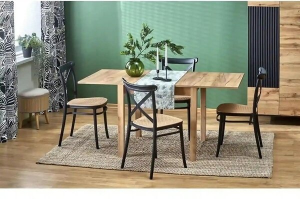 Masa extensibila GRACJAN, stejar craft, PAL laminat, 80/160x80x76 cm