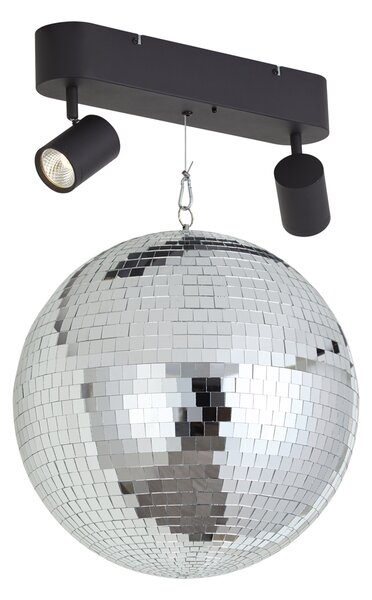 Lampă suspendată Retro Discoball, cu LED, 2 lumini și telecomandă