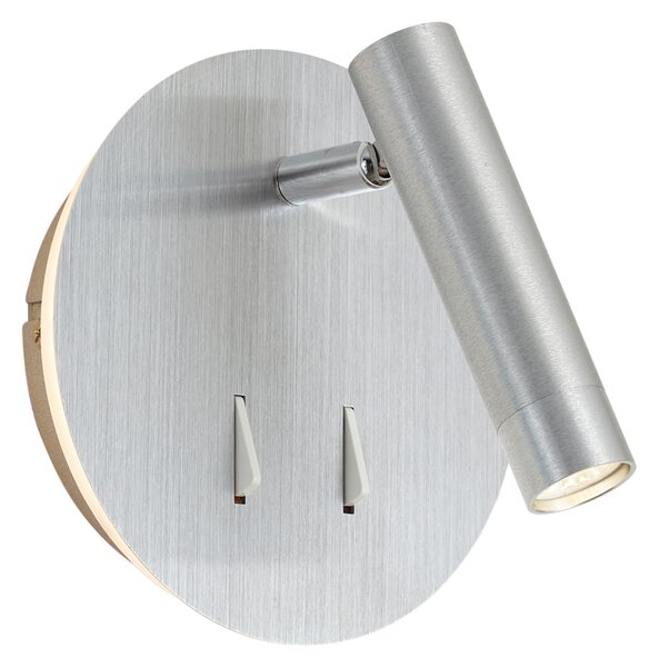 Lampă de perete modernă din oțel, inclusiv LED cu USB-C - Croft