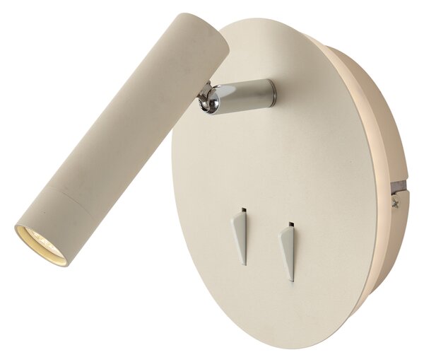 Lampă de perete modernă bej, inclusiv LED cu USB-C - Croft