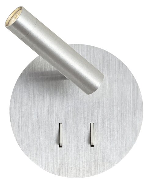 Lampă de perete modernă din oțel, inclusiv LED cu USB-C - Croft