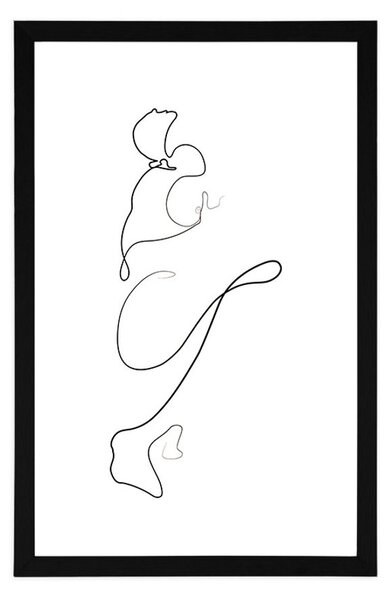 Poster cu passepartout linii interesante