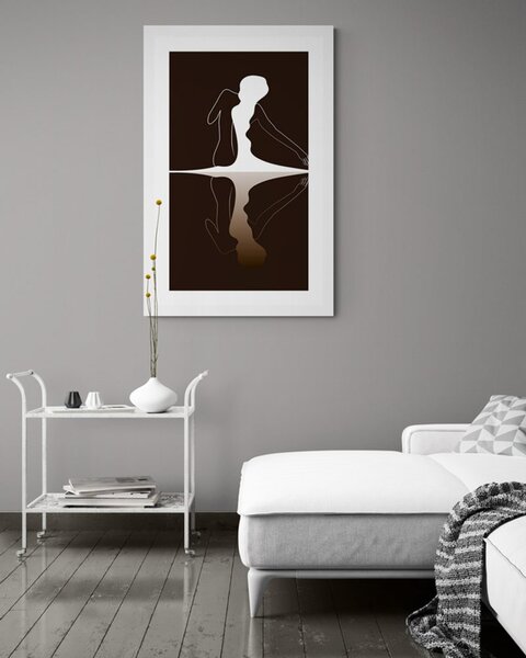 Poster cu passepartout secretul femeii