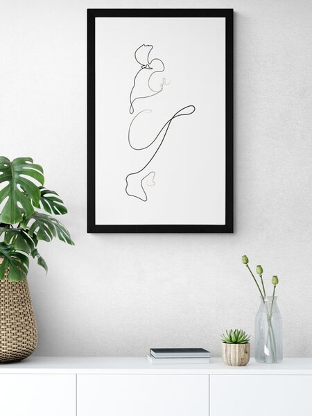 Poster cu passepartout linii interesante