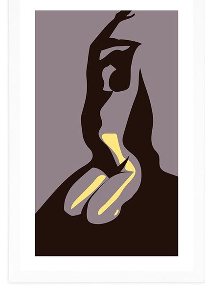 Poster cu passepartout frumusețea corpului feminin