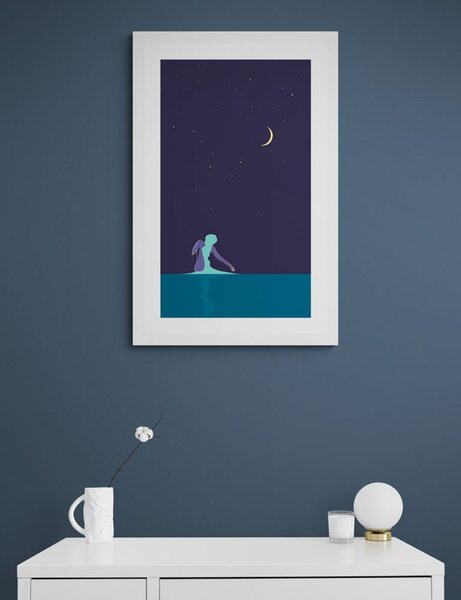 Poster cu passepartout noapte misterioasă