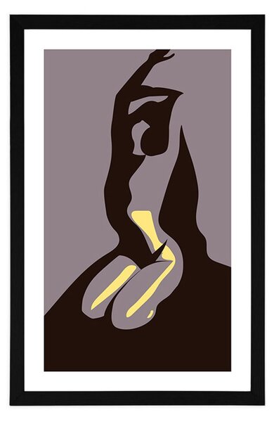 Poster cu passepartout frumusețea corpului feminin