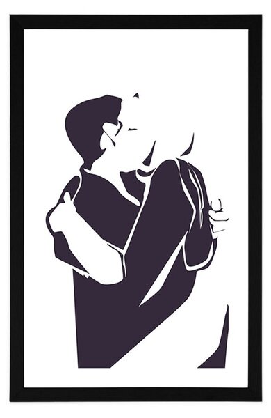 Poster cu passepartout sinceritatea iubirii