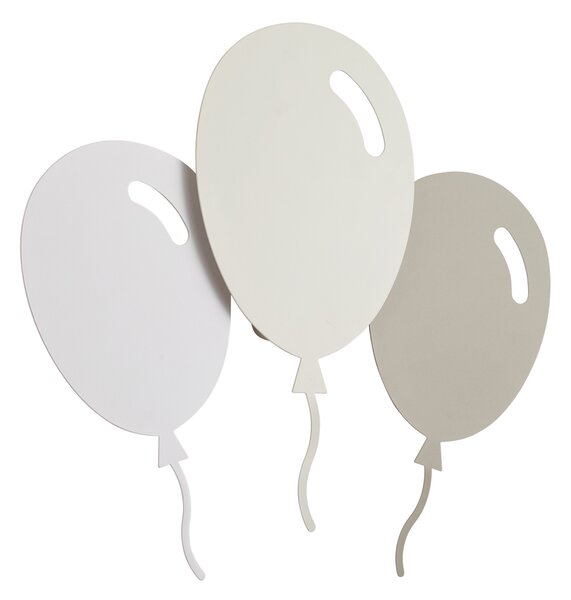 Kinder wandlamp wit met beige incl. LED 3-staps dimbaar - Balloon