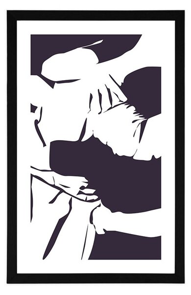 Poster cu passepartout dorința de iubire