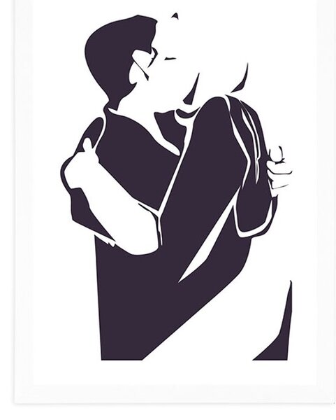 Poster cu passepartout sinceritatea iubirii