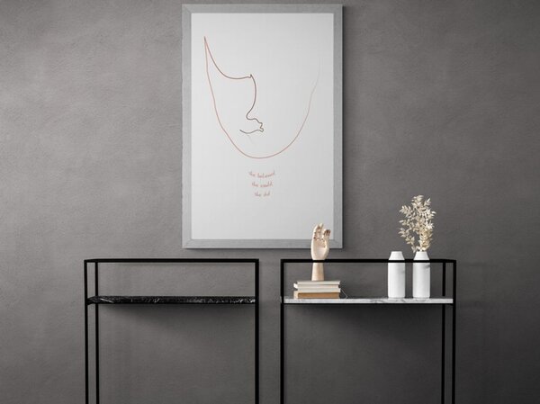 Poster cu passepartout minimalism cu inscripție