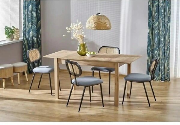 Masa extensibila MAURYCY, stejar, PAL laminat, 118/158x75x75 cm
