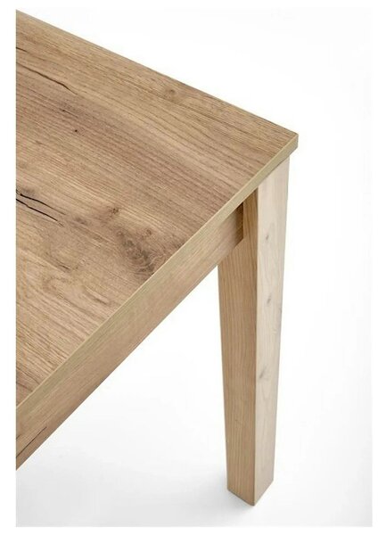 Masa extensibila MAURYCY, stejar, PAL laminat, 118/158x75x75 cm