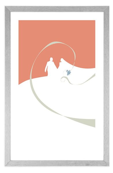 Poster cu passepartout lună de miere