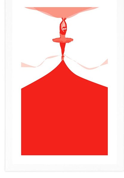 Poster cu passepartout spectacol de balet