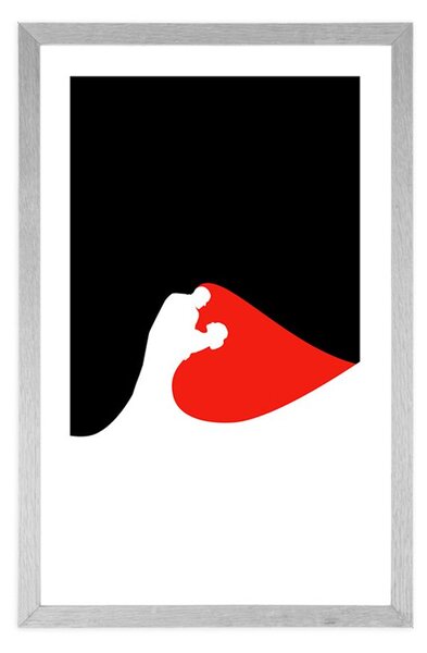 Poster cu passepartout fericirea a doi oameni