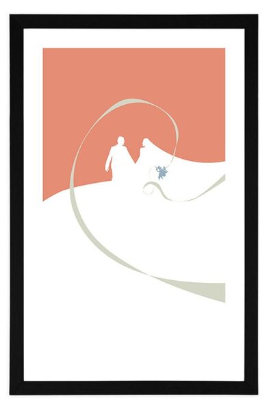 Poster cu passepartout lună de miere