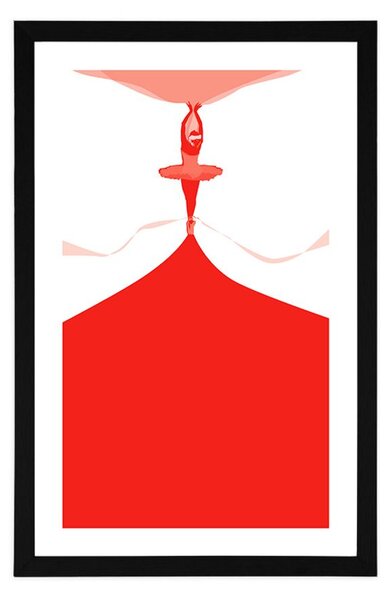Poster cu passepartout spectacol de balet