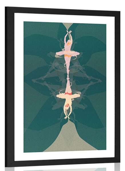 Poster cu passepartout balet artistic