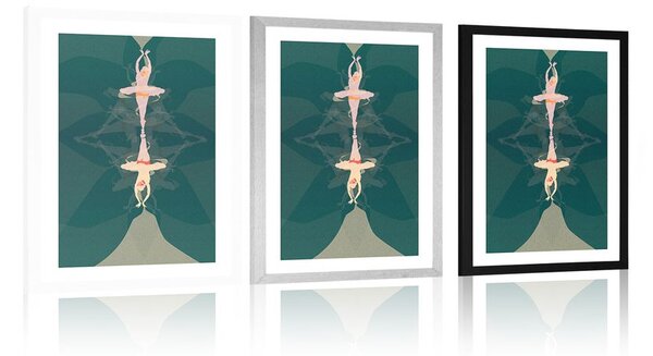 Poster cu passepartout balet artistic
