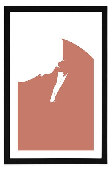 Poster cu passepartout abstracția dansului misterios