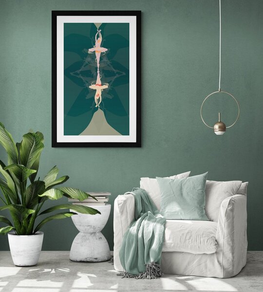 Poster cu passepartout balet artistic