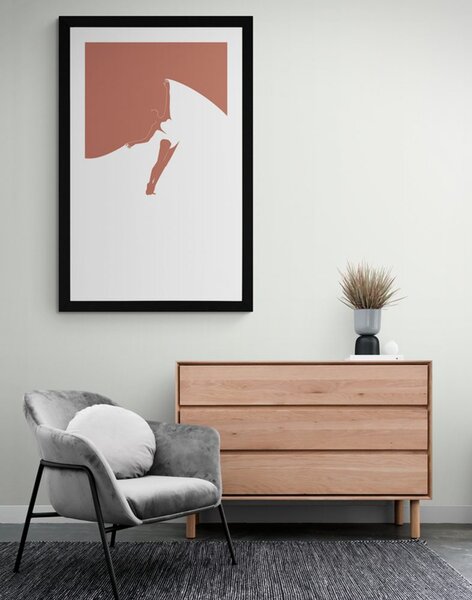 Poster cu passepartout secretul dansului