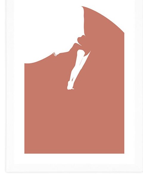 Poster cu passepartout abstracția dansului misterios