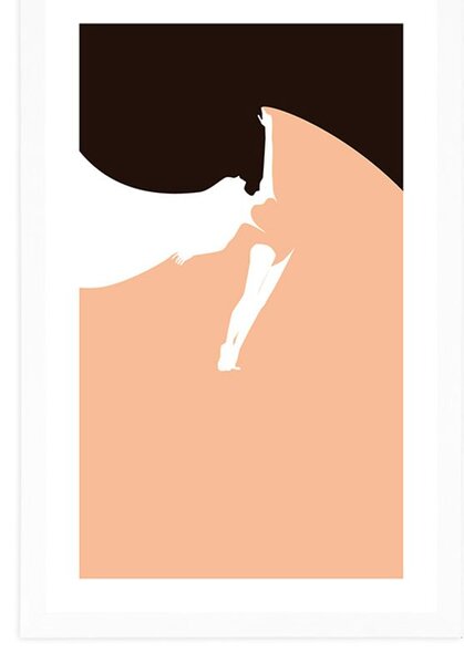 Poster cu passepartout pasiune de dans