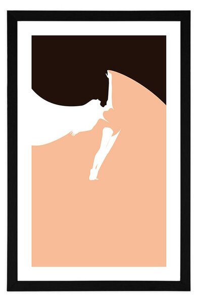 Poster cu passepartout pasiune de dans