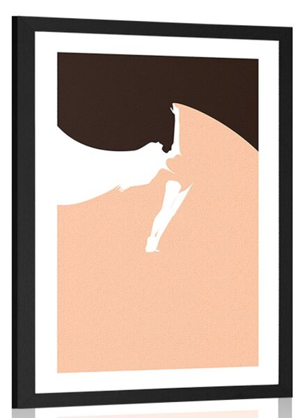 Poster cu passepartout pasiune de dans
