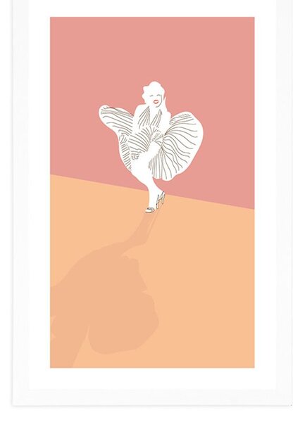 Poster cu passepartout celebra Marilyn Monroe