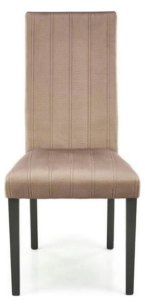 Scaun DIEGO 2, bej/negru, stofa catifelata/lemn de fag, 47x59x99 cm