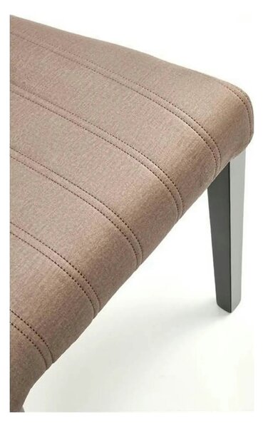 Scaun DIEGO 2, bej/negru, stofa catifelata/lemn de fag, 47x59x99 cm