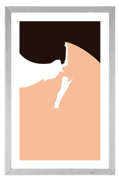 Poster cu passepartout pasiune de dans