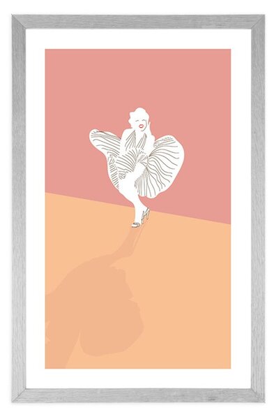 Poster cu passepartout celebra Marilyn Monroe