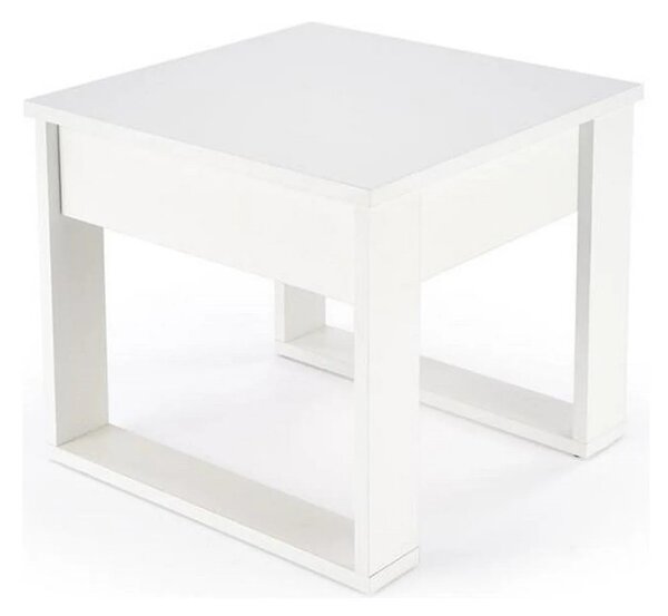Masuta NEA KWADRAT, alb, PAL furniruit, 60x60x52 cm