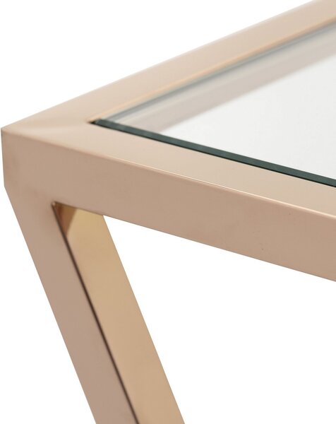 Consolă Vertigo rose gold 120x40x80cm
