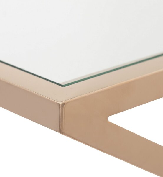 Consolă Vertigo rose gold 120x40x80cm