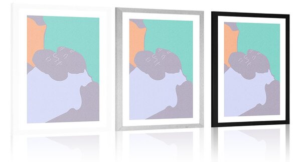 Poster cu passepartout apropierea a două persoane