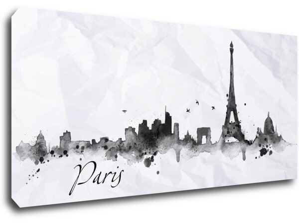 Impresi Tablou Paris panorama - 90 x 40 cm
