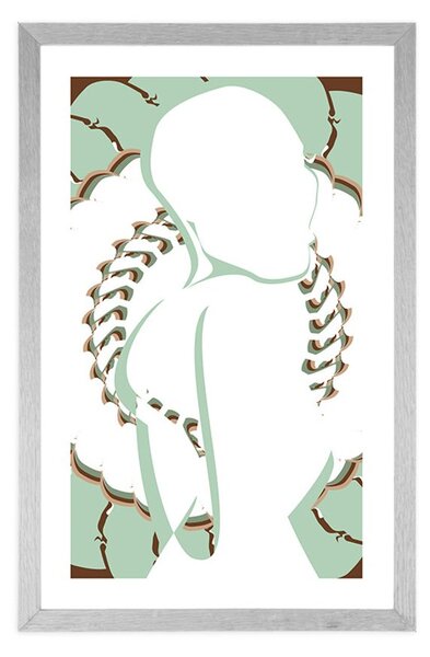 Poster cu passepartout secretul frumuseții feminine