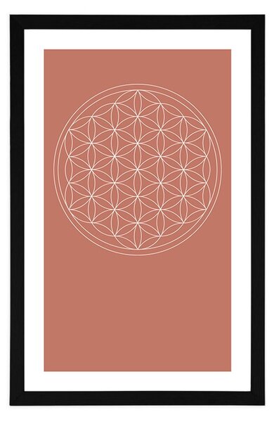 Poster cu passepartout Mandala frumoasă
