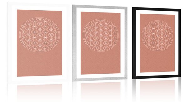 Poster cu passepartout Mandala frumoasă