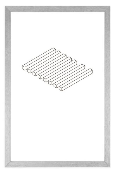 Poster cu passepartout în design simplu