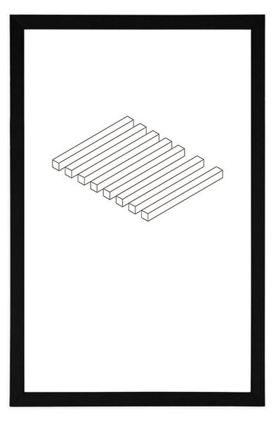 Poster cu passepartout în design simplu