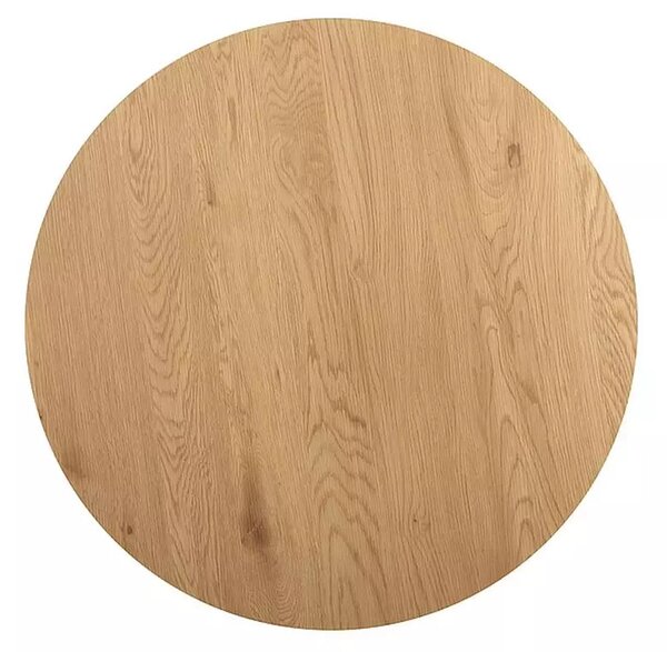 Set 2 masute cafea ATLANTA II, stejar/negru mat, PAL laminat/metal