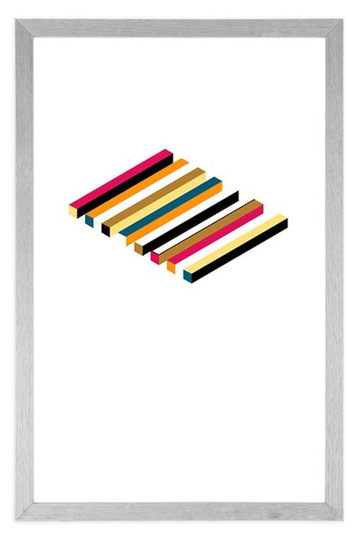 Poster cu passepartout modele în design colorat